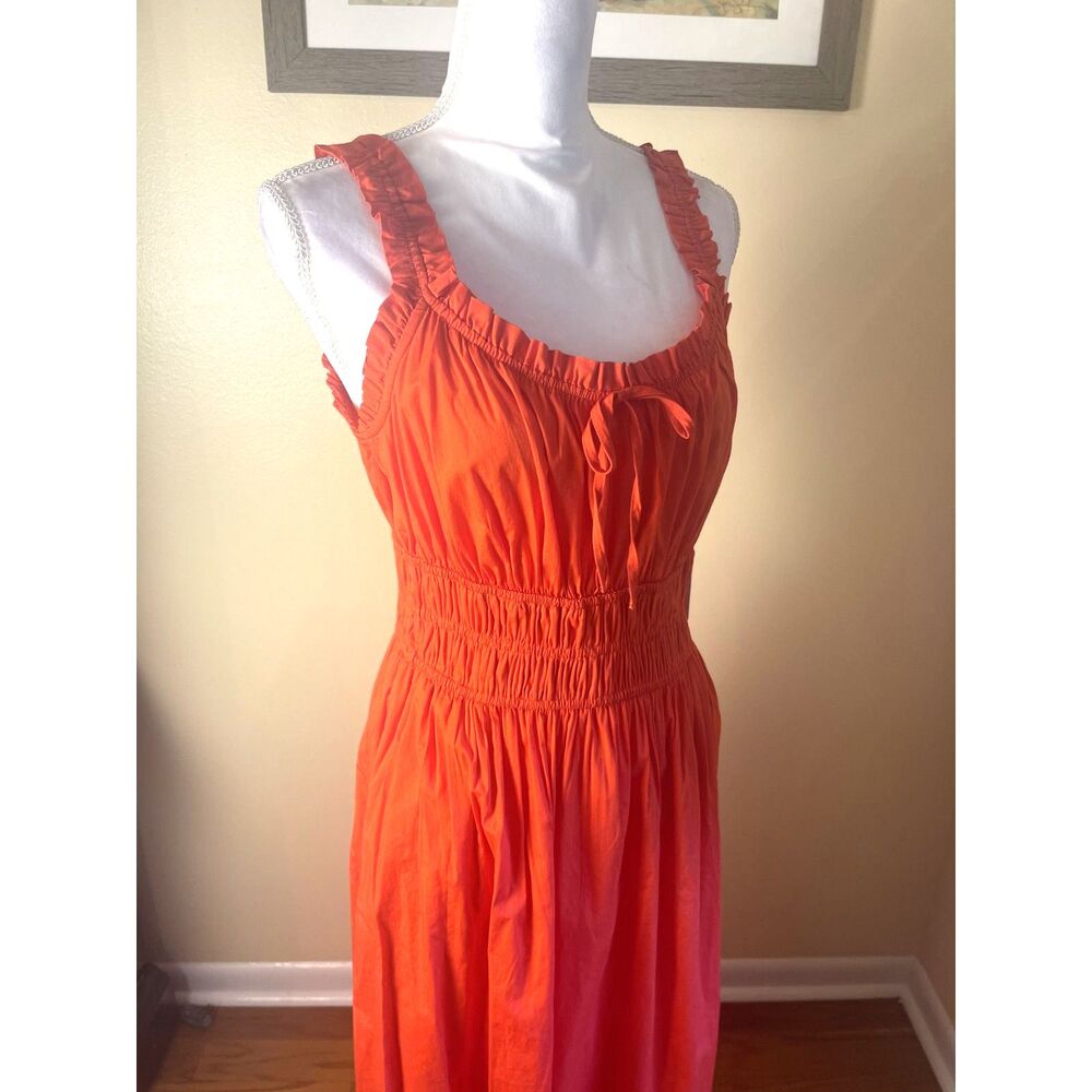 NWT Lauren Conrad Womens Smocked Maxi Sundress Sz S Ruffles Feminine Coquette - Picture 9 of 13